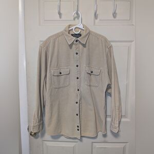 Eddie Bauer Corduroy Button Down Large